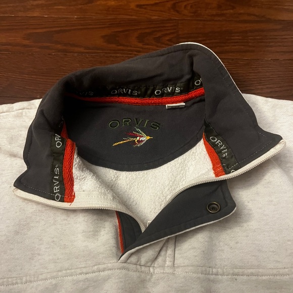 Men’s Orvis Long Sleeve Pullover Quarter Zip Size Medium - Picture 6 of 7